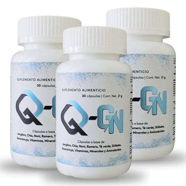 3 Frascos Nutraceútico QGN